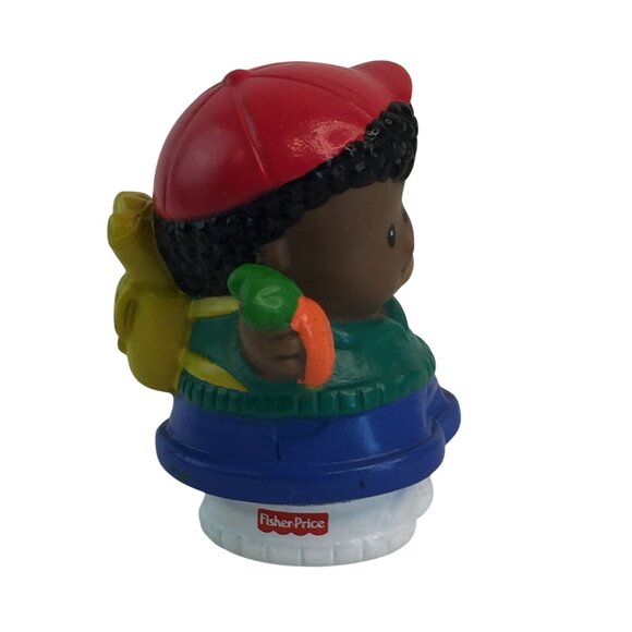 Fisher Price Little People Figures Michael Raincoat Maggie School Crossing Guard - Picture 13 of 13